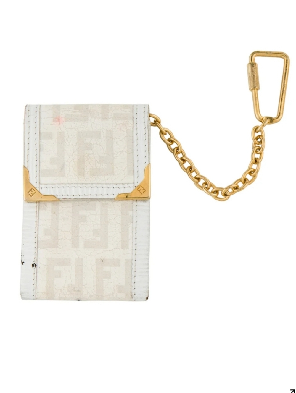 Fendi Authentic Women's Leather Keychain Pouch